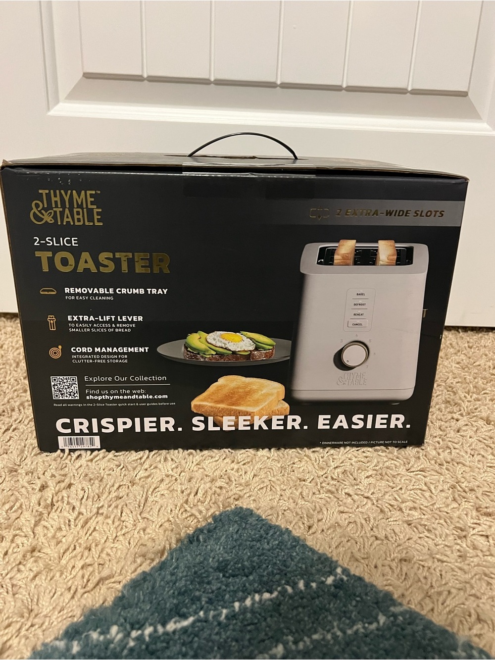 2-Slice Toaster - White
